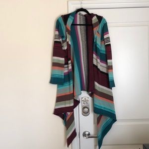 Hooded knit cover-up